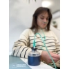 Inhalacje szklaną butelką wodorową 303